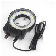 Adjustable LED Microscope Ring Light with Adapter USB Powered 48pcs for Stereo Microscope Black