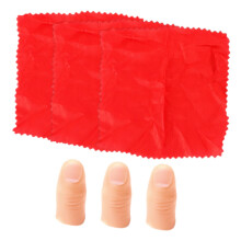 Magician Scarf with Fake Finger – Funny Magic Finger Trick Prop for Stage Shows and Party Entertainment