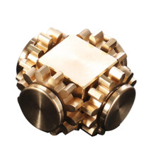 Gear Ball Fidget Spinner with Gyroscopic Gear Rotation for Hand Eye Coordination and Stress Relief