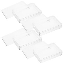 Poker Card Storage Case Set 4pcs Clear Plastic Holder with Rigid Protection for Game Night