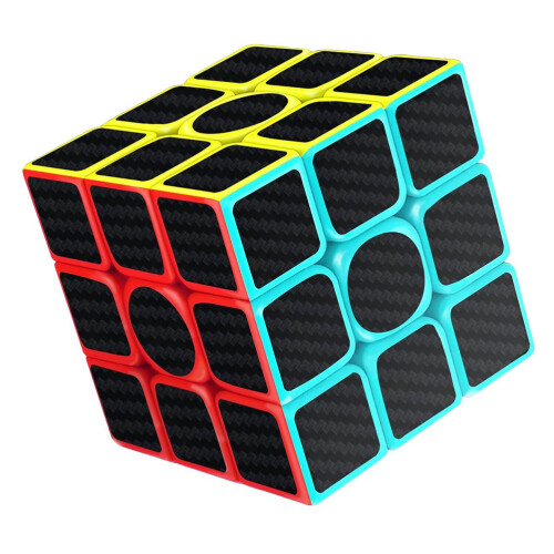 Carbonfaser 3x3x3 Speed Würfel, ABS, 5,6 cm Geschenk Puzzle 1