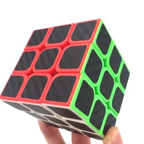 Carbonfaser 3x3x3 Speed Würfel, ABS, 5,6 cm Geschenk Puzzle 2