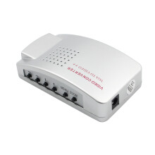Convertisseur Signal Vga À TV Av Rca Argent Usage Multimédia