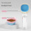 Practical Foldable Pet Dish Feeding Bowl For-blue and white 6