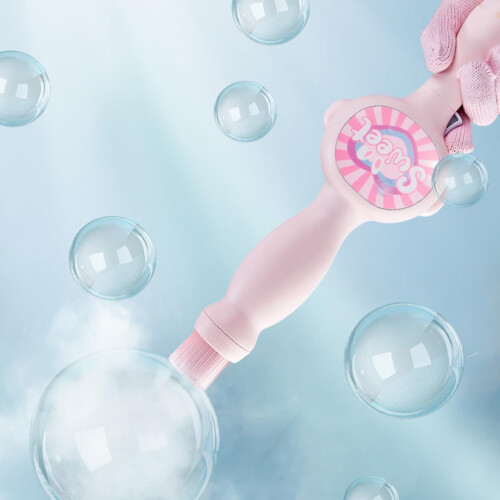 LED Bubble Machine Wand with Colorful Lighting Effects and Adjustable Mist Output for Parties 1