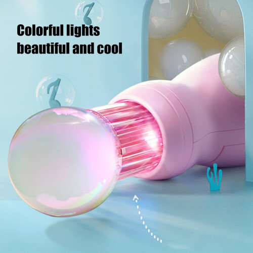 LED Bubble Machine Wand with Colorful Lighting Effects and Adjustable Mist Output for Parties 2