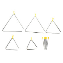Triangle Musical Instrument Set with Striker, Durable Iron Percussion for Classroom Music Education