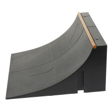 Finger Skateboard Ramp Set with Layouts and Textured Grip for Indoor Tricks