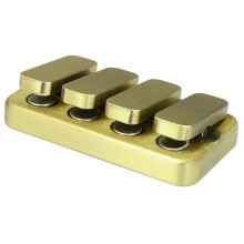 Magnetic Metal Fidget Slider for Adults, EDC Haptic Clicker for Anxiety ADHD, Bronze Gift for Men