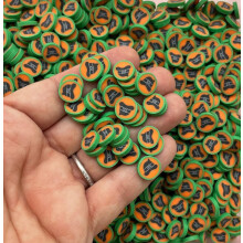 Halloween Clay Sprinkles 10mm Witches Hat Polymer Clay for Slime Resin Crafts Non Edible 15g