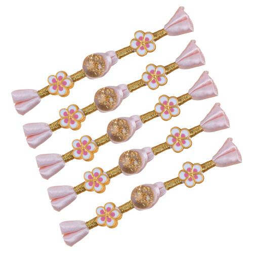 5Pcs Traditional Chinese Knot Button Closure-Ora nge Powder