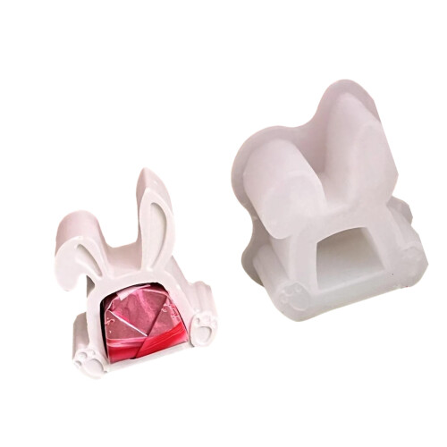 Nonstick Rabbits Candle Mould For Professional-trapezoid