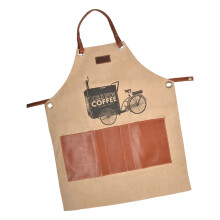 Water Resistant Coffee Apron with Multiple Pocket For Working-A