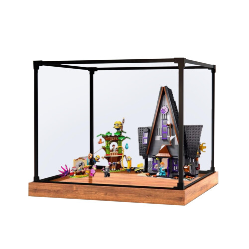 Acrylic Display Box Clear Dustproof Case Easy Assembly for  75583 Luxury Homes Model