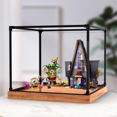Acrylic Display Box Clear Dustproof Case Easy Assembly for  75583 Luxury Homes Model 1