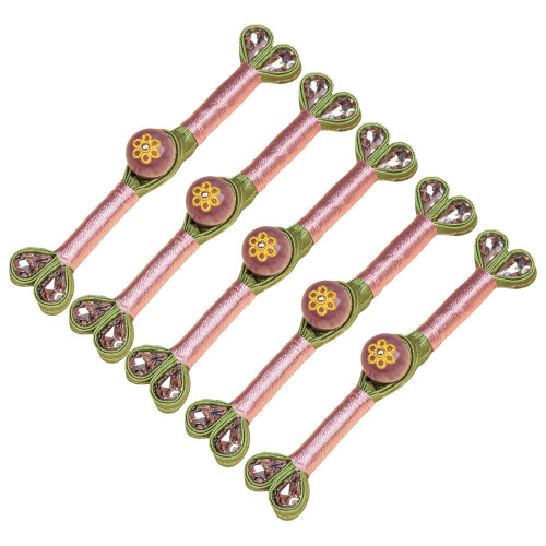 5Pcs Traditional Chinese Knot Button Closure Sewing-No. 8