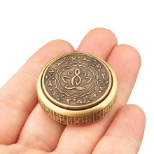 Metal Fidget Spinner for Adults with Intricate Floral Design, DoubleSided Gyroscope Stress Relief Toy