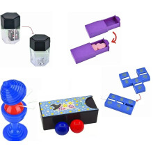 Magic Tricks Set for Kids Beginners, 5Piece Kit with Dice, Ball, Card Holder and Magic Box