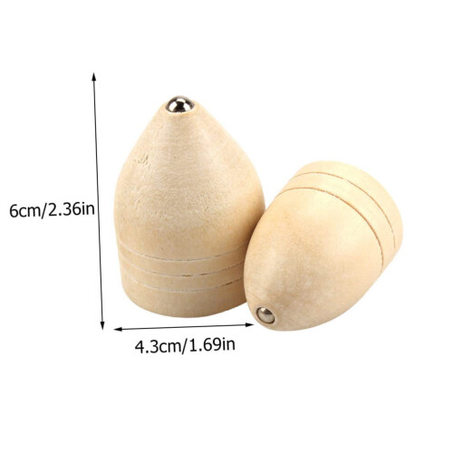 Educational Spinning Tops with Pull String, 4 Set Peg Tops for Kids Cognition and Coordination 1