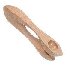 Wooden Musical Spoons for Kids Percussion, Durable Smooth Grip Rhythm Learning Aid for Preschool