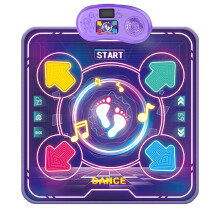 Dance Mat for Kids with Interactive Music Lights, Four Play Modes, Large Surface for Boys and Girls