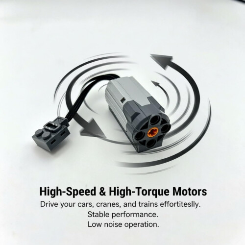 M Motor Kit with Dual Motor Power for  Technic STEM Projects and Moc Building Blocks 1