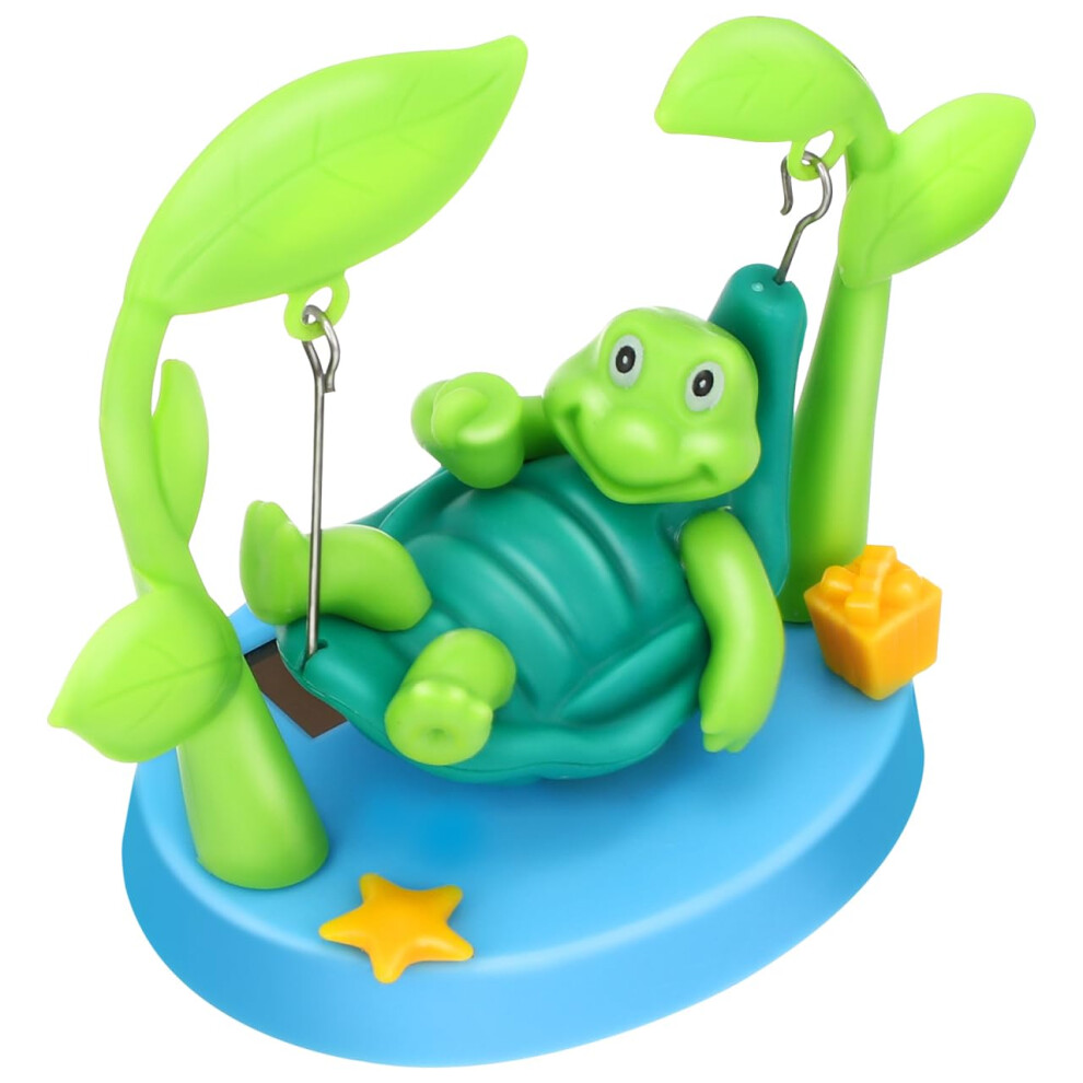 Solar Powered Swinging Turtle Car Ornament Â Cute Cartoon Dashboard Decor Bobblehead Accessory 9092120435993