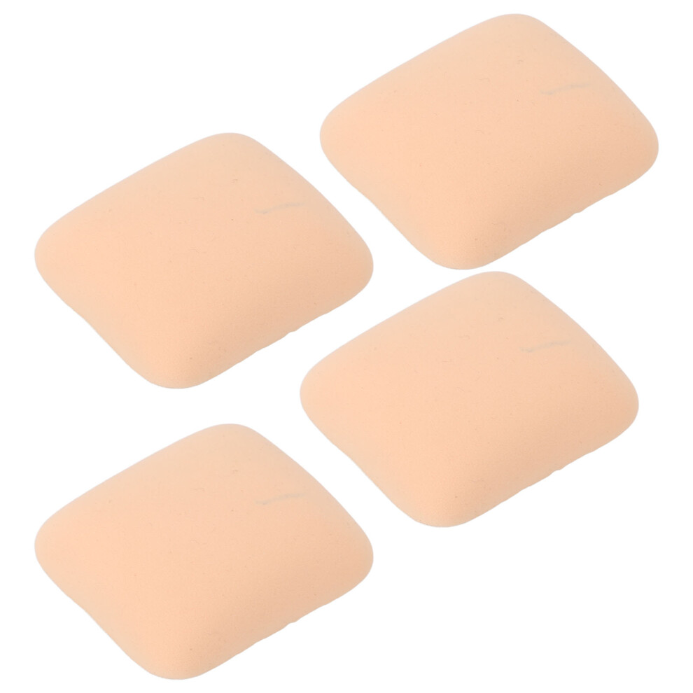 4PCS Skin-Friendly Wet & Dry Powder Puffs, Washable Elastic Sponge