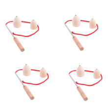 4 Sets Spinning Tops Educational Peg Tops for Kids Outdoor Play Boosts Dexterity Social Skills Random Color