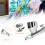 Multi-Purpose 0.3mm Airbrush Kit for Models, Art, Makeup, 7-9cc Capacity 7
