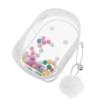 Clear Display Shoulder Bag with Dustproof Protection for Mini Doll Storage and Travel