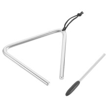 Triangle Percussion Instrument for Kids with Striker, Durable Clear Sound for Classroom Music