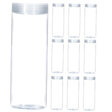 10Pcs Transparent Coin Storage Tubes Durable Plastic Holders for Quarters and Halves ScratchResistant