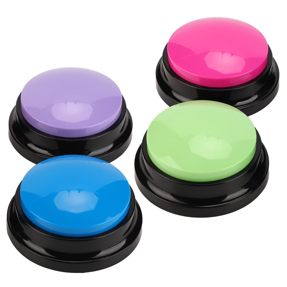 4Pcs Talking Record Buttons For Pets, 30S Voice Playback, Multi-Color 8741390186524