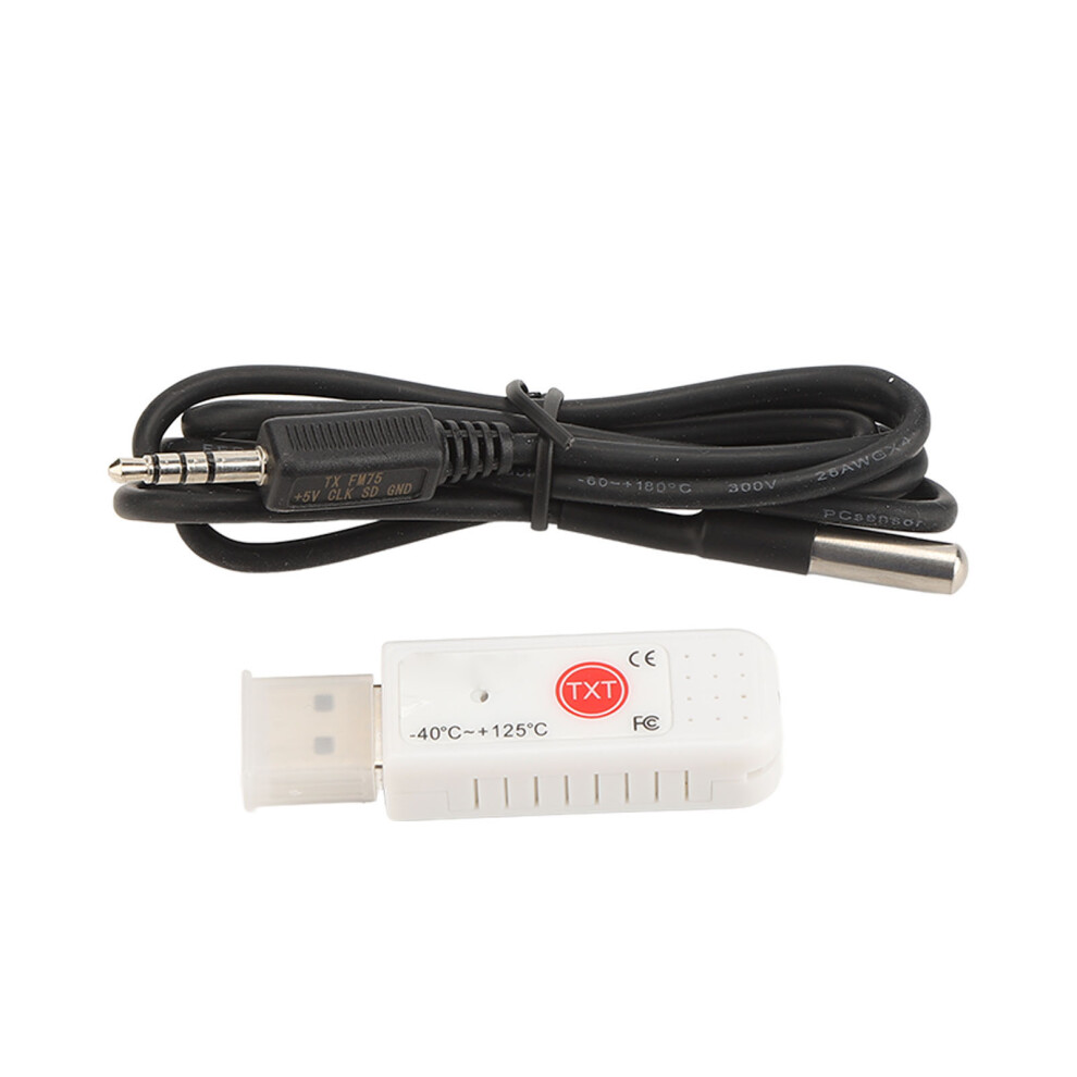 USB Computer Thermometer Dual Inside Outside Temp Sensor Log Alarm Adjustable Display