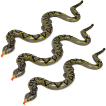 Inflatable Pool Snakes 3 Pack PVC Floating Fake Snake Decorations for Halloween Party and Outdoor Events