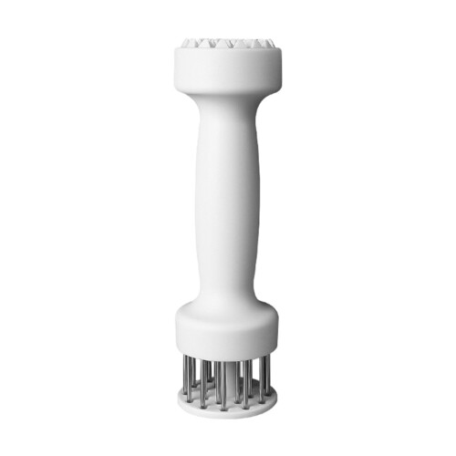 2 Function Metal Meat Tenderizer And Piercing Tool For-White
