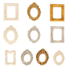 10 Stück Mini Gold Bilderrahmen Winzige Barocke Verzierter
