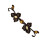 Sophisticated Eastern Florals Button For Customes Dress-F 1