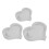 3Pcs Hollowed Heart Shape Silicone Molds For Resin Casting 1