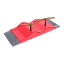 Fingerboard Ramp Mini Skateboard Ramp Toy for Tricks and Skill Practice, MultiColor Skatepark