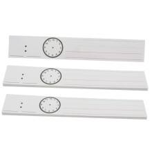 Dry Erase Sentence Strips with Clear Handwriting Guide, Reusable Ruled Strips for Classroom
