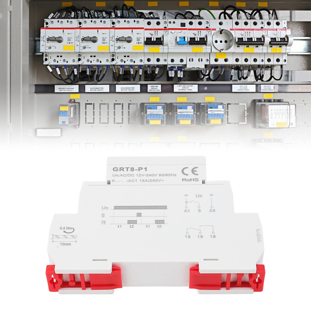 Pulse Output Time Relay 12V-240V, Delay 0.1Sâ100D, Led 9411390187447