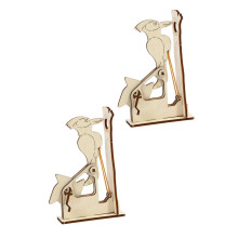 Woodpecker Wooden 3D Puzzle for Kids, Dual DIY Model Kits, Educational HandsOn Learning Toy Set