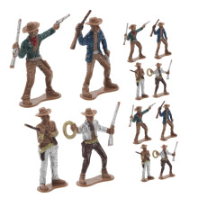 12pcs Mini Cowboy Figurines Playset with EyeCatching Detail for Kids and Western Theme Collectibles