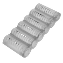 Compact SixSlot Plastic Coin Holder Organizer for Quick Access and TravelFriendly Storage