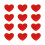 12Pcs Valentines Themed Napkin Holders Dinner Accessories for 1