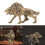 Wolf Statue Brass Wolf Sculpture Wolf Figurine Table 2