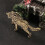 Wolf Statue Brass Wolf Sculpture Wolf Figurine Table 4