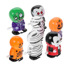 Halloween Wind Up Toys Set of 7 – Creepy Cartoon Walking Ghosts Pumpkins Zombies for Party Favors